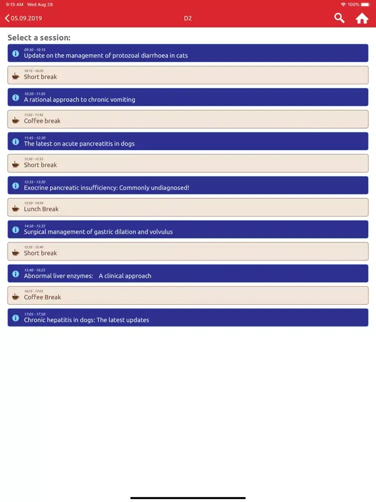 FECAVA 2019 iPad  Ekran Görüntüleri