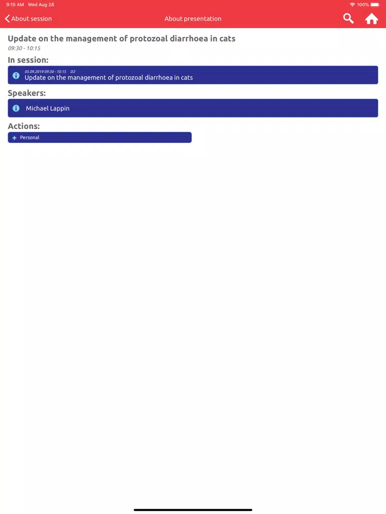 Tangkapan skrin FECAVA 2019 iPad 