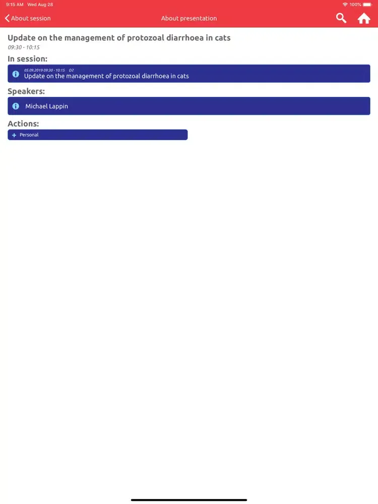 FECAVA 2019 iPad  Ekran Görüntüleri