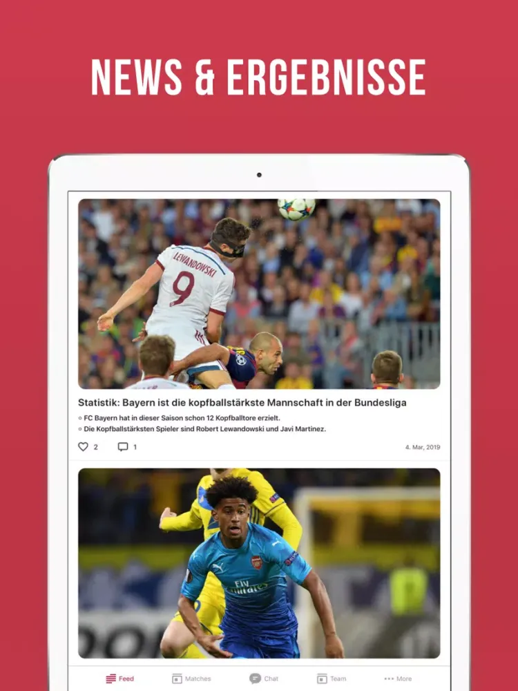 Bayern Live - Inoffizielle iPad  Screenshots