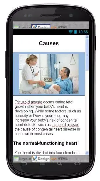 Capturas de tela do Tricuspid Atresia Information