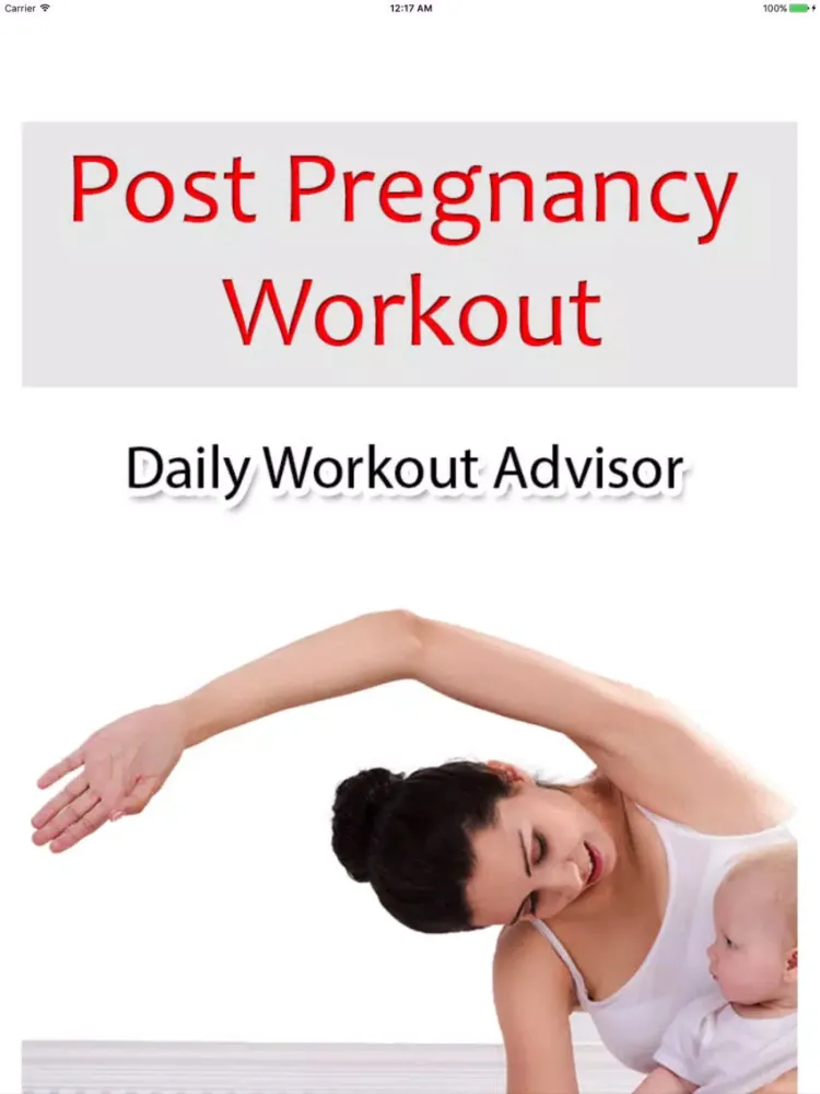 Post-Pregnancy Workouts - Diet & Exercise for Mom iPad  Ekran Görüntüleri