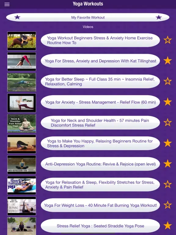 Capturas de tela do Yoga Poses for Stress Relief iPad 