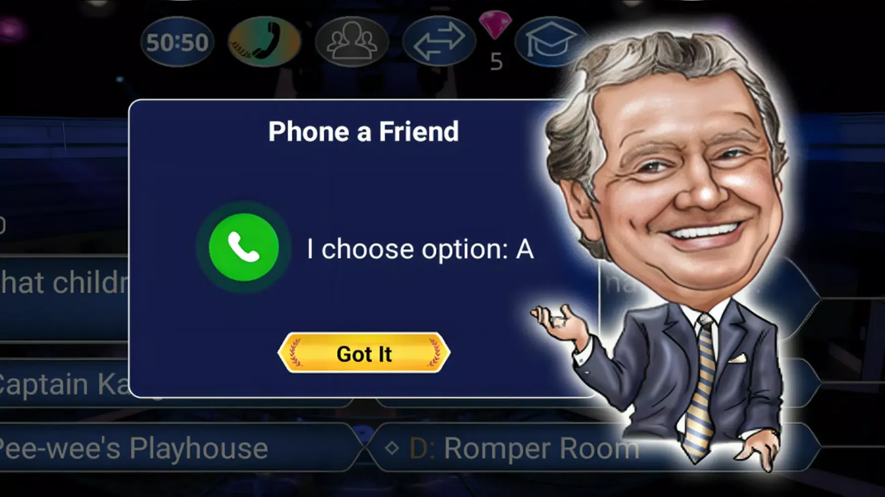 Captures d'écran de Millionaire TV