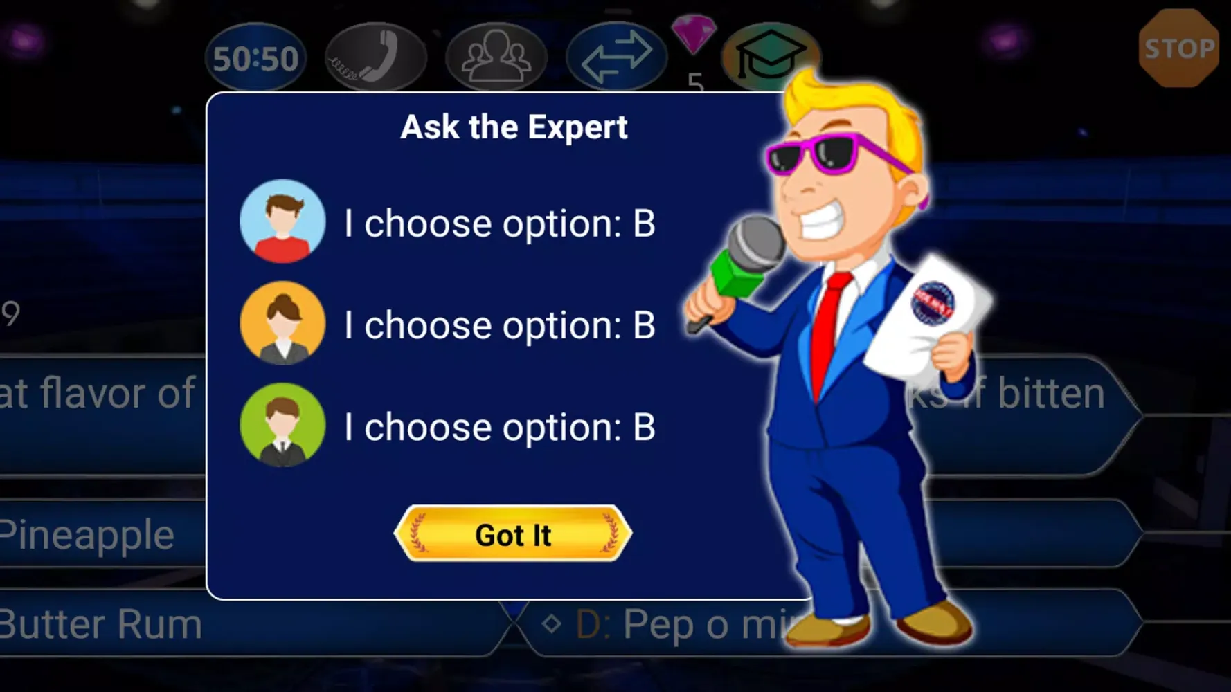 Captures d'écran de Millionaire TV