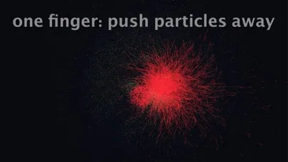 Capturas de tela do Particle Box