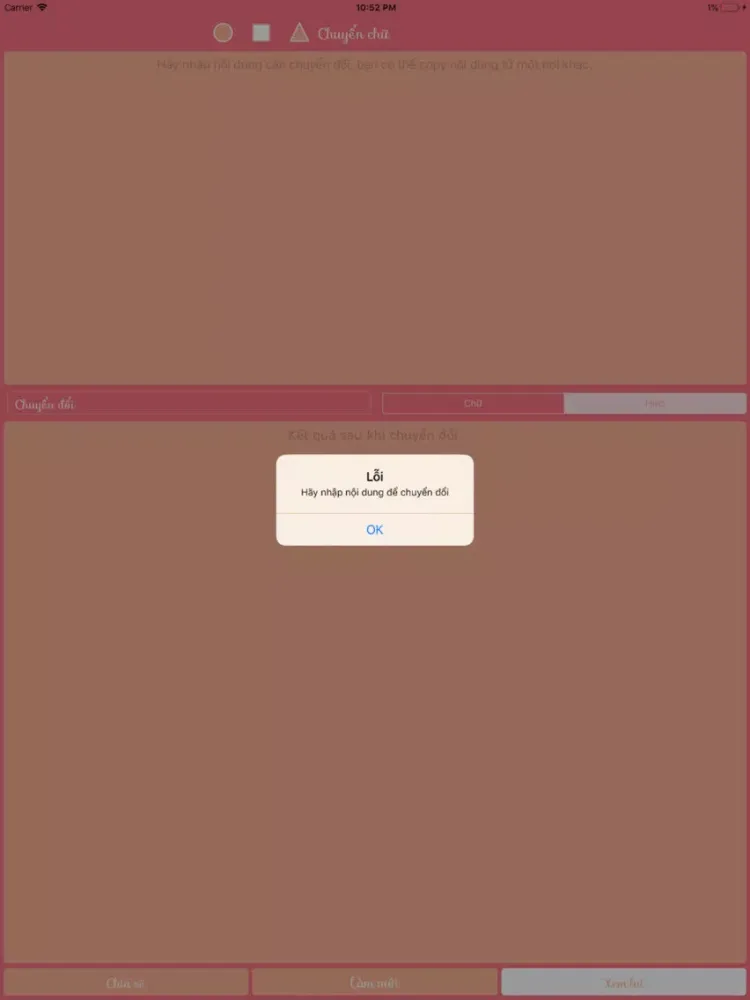 Chuyển chữ iPad  スクリーンショット