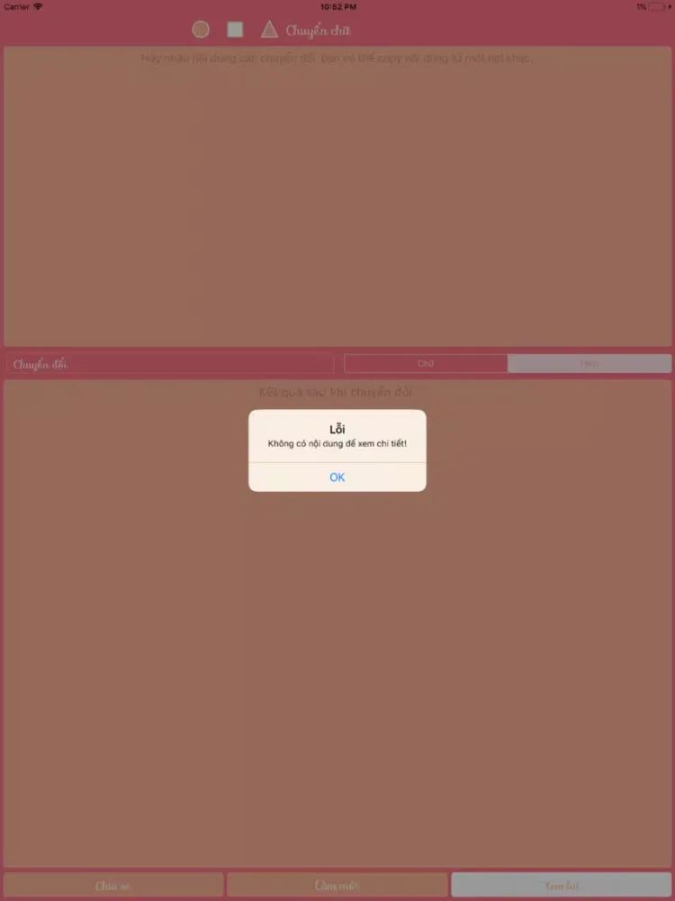 Chuyển chữ iPad  スクリーンショット