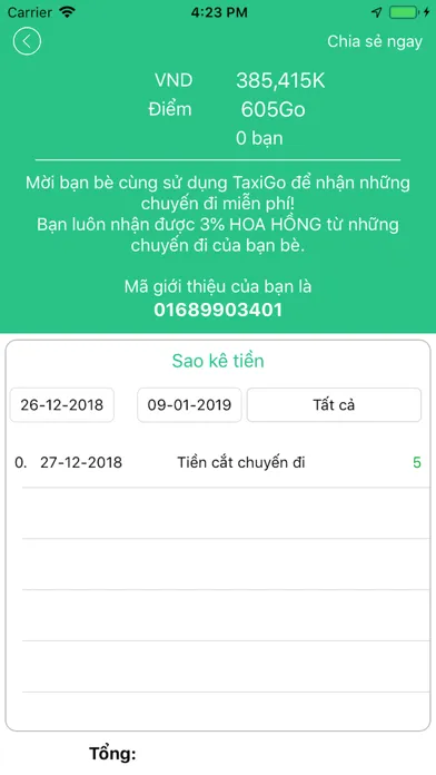 TaxiGo - Lái Xe سکرین شاٹس