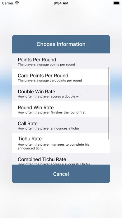Screenshot di Tichu-Counter