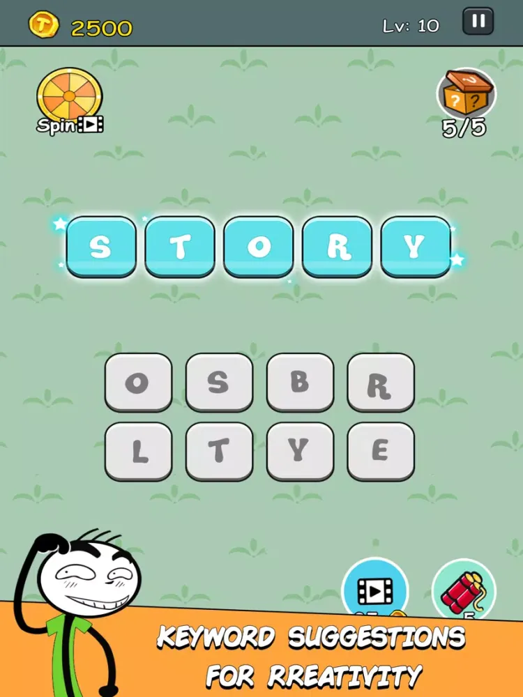Mr Troll Story - Words Game iPad  Screenshots