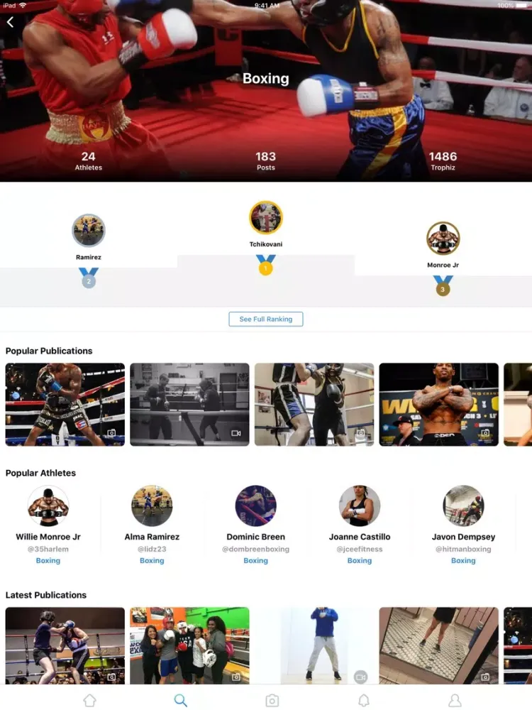 Captures d'écran de Trophiz - Sports & Athletes iPad 