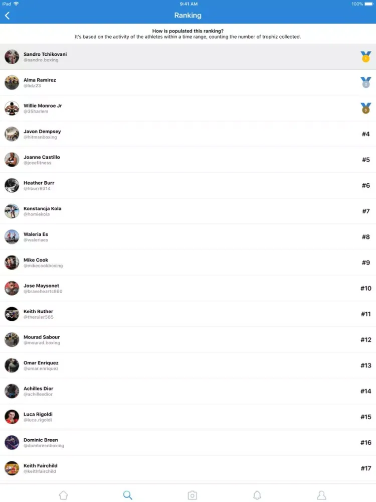 Captures d'écran de Trophiz - Sports & Athletes iPad 