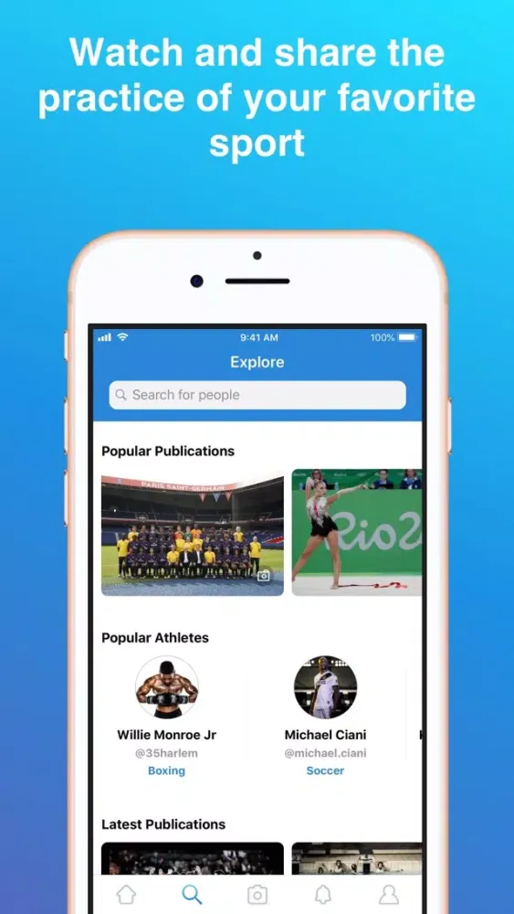 Captures d'écran de Trophiz - Sports & Athletes