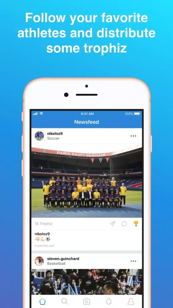 Captures d'écran de Trophiz - Sports & Athletes