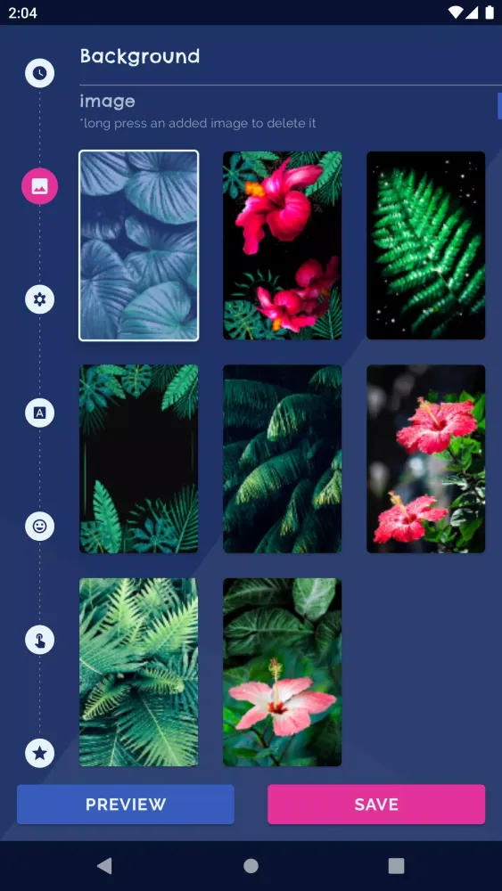 Black Jungle Forest Clock Screenshots
