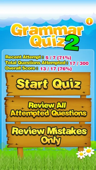 Tangkapan layar Grammar Quiz 2 Elementary K-5