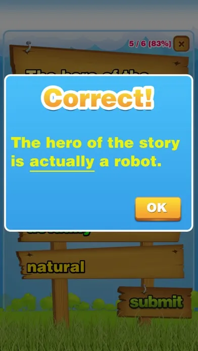 Tangkapan layar Grammar Quiz 2 Elementary K-5