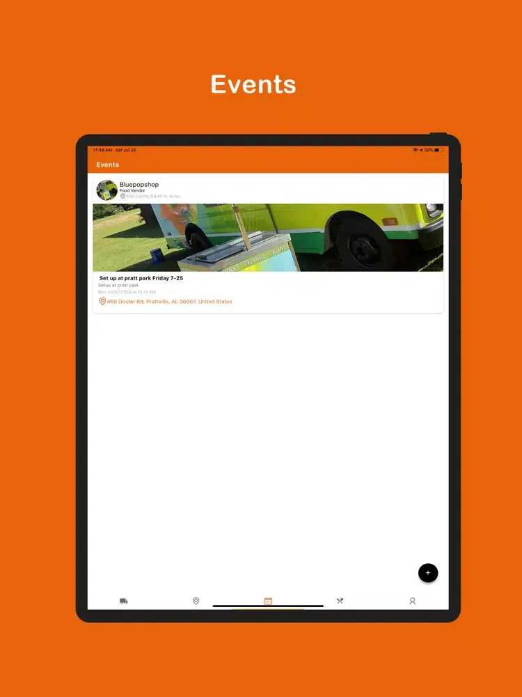 Ảnh chụp màn hình của Mobile Food Vendor iPad 