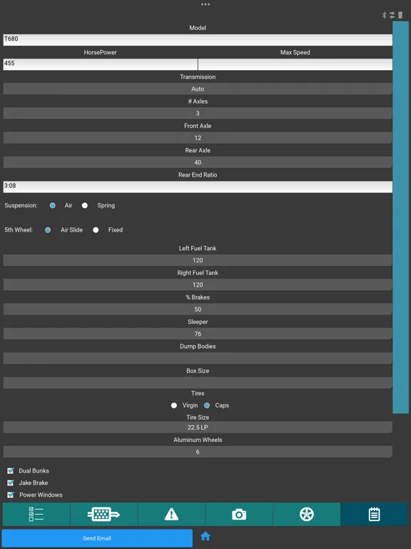 TruckConnect iPad  Ekran Görüntüleri