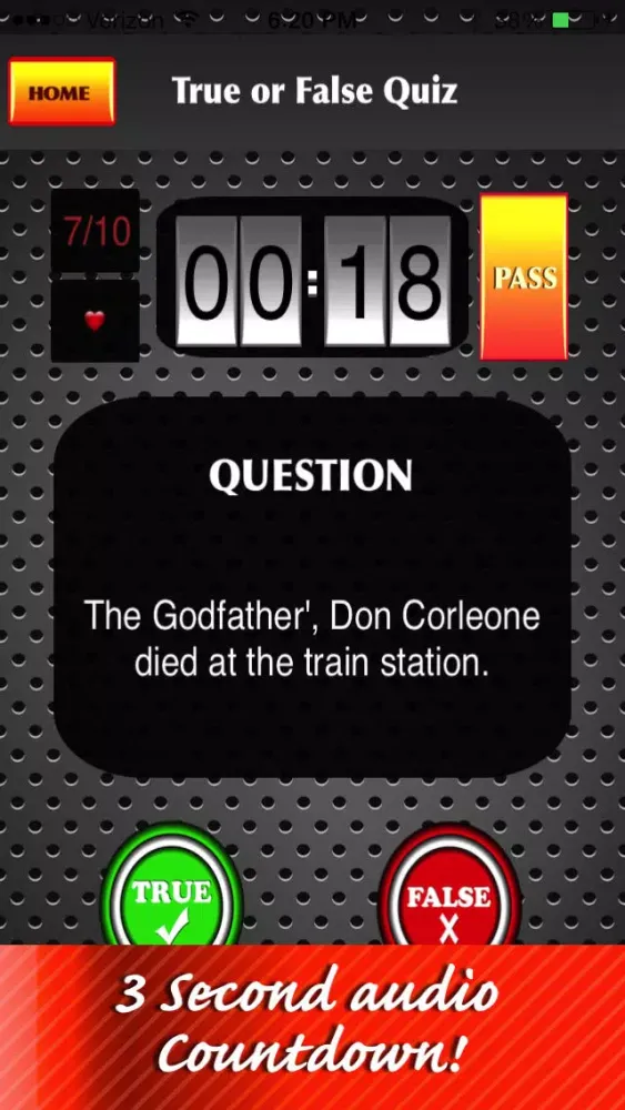 True False - Impossible Trivia Battle Free Millionaire Edition 스크린샷