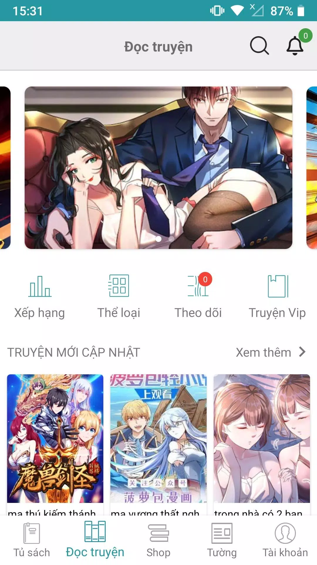 Truyện siêu hay new proภาพหน้าจอของแอป1