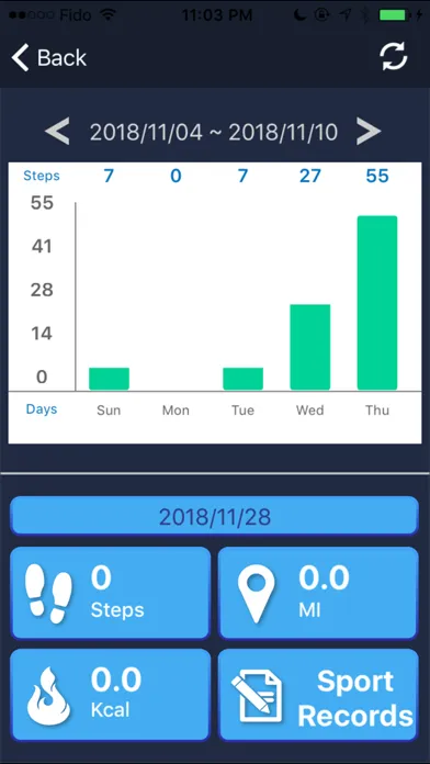 Capturas de tela do SPORTS-APP