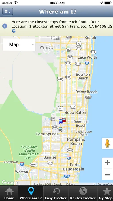 Ảnh chụp màn hình của Coconut Creek Shuttle