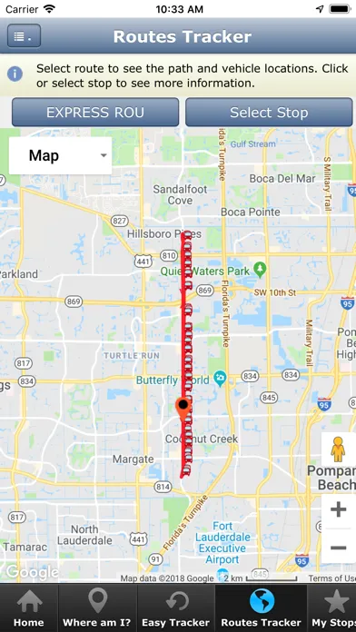 Ảnh chụp màn hình của Coconut Creek Shuttle