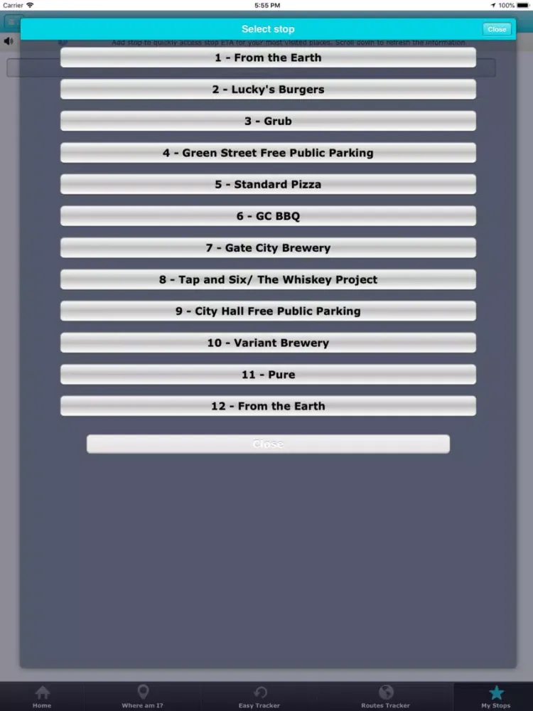 Roswell Trolley iPad 應用截圖