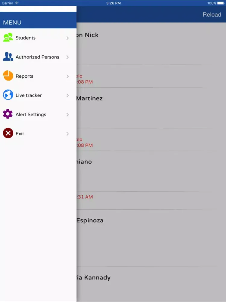 Zrzuty ekranu TSO School Parent iPad 