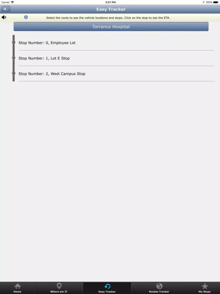 TSO Torrance Shuttle iPad  スクリーンショット