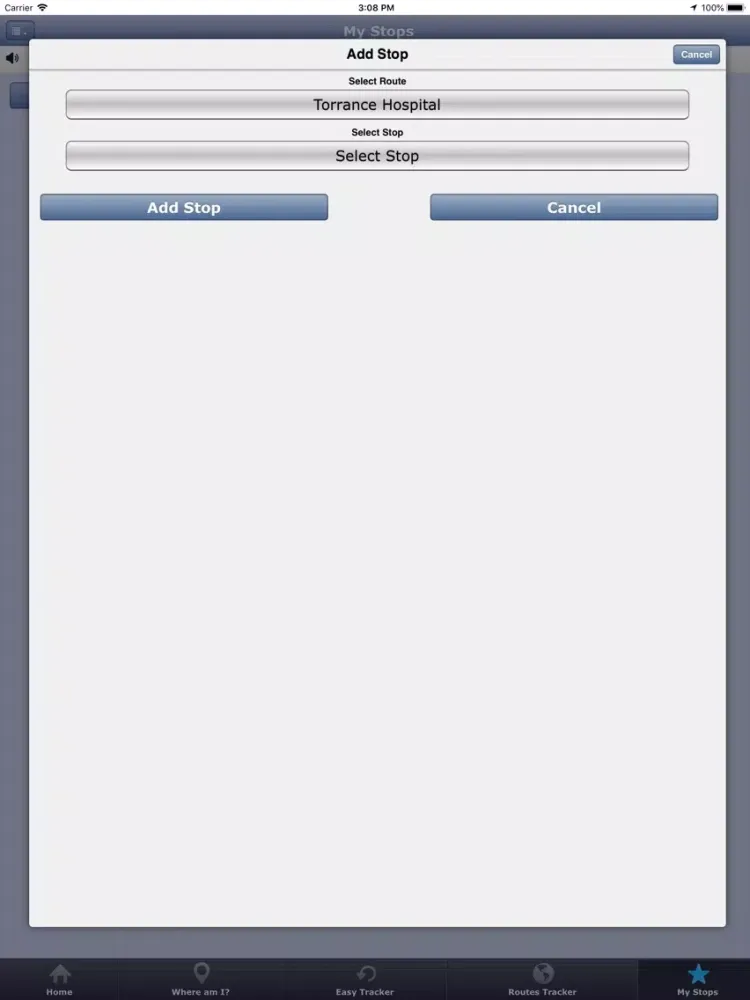 TSO Torrance Shuttle iPad  スクリーンショット