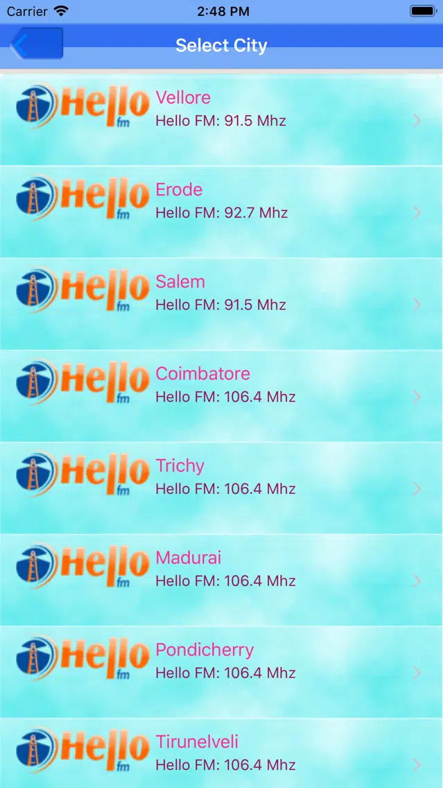 HelloFM سکرین شاٹس