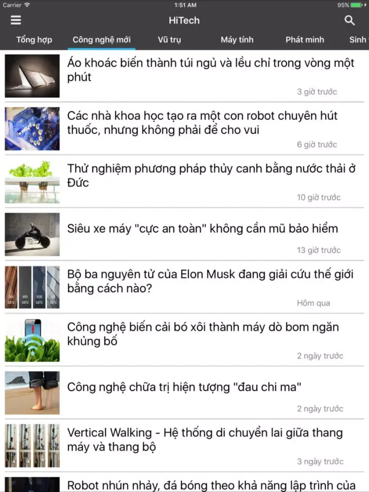 Ảnh chụp màn hình của Tin tuc cong nghe - HiTech iPad 