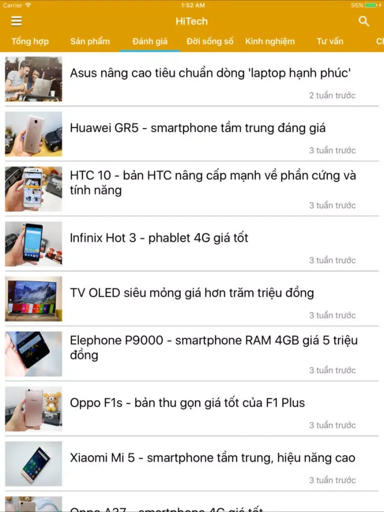 Ảnh chụp màn hình của Tin tuc cong nghe - HiTech iPad 