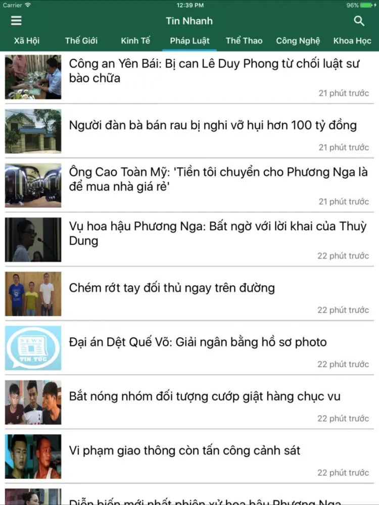 Tangkapan skrin BAO NET - Đọc báo, tin tức mới nhất 24h iPad 