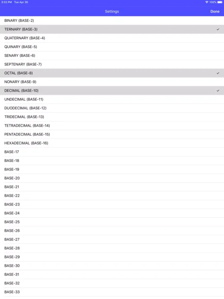 Numeral Systems Converter iPad  Screenshots