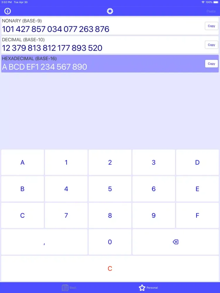 Numeral Systems Converter iPad  Screenshots