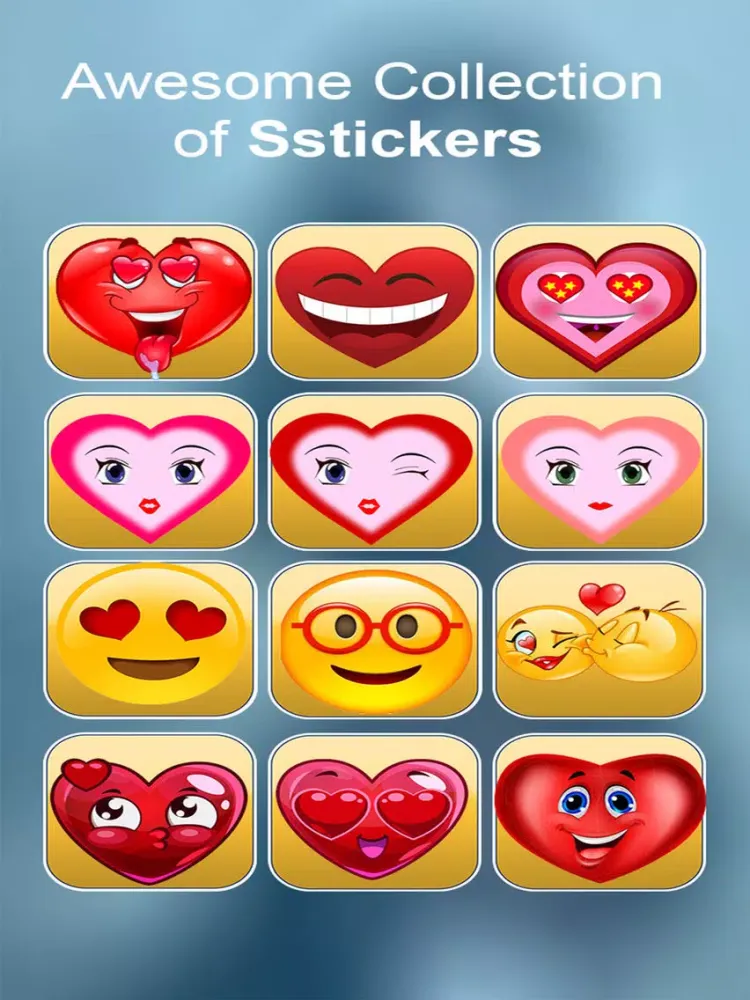 Capturas de tela do Valentine Yourself - Love Emoji Photo Stickers App iPad 