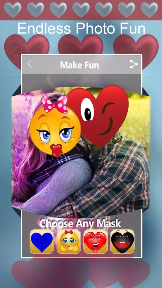 Capturas de tela do Valentine Yourself - Love Emoji Photo Stickers App