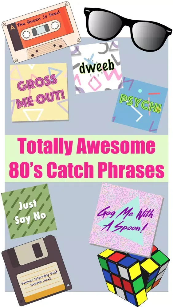 Tangkapan skrin Totally Awesome 80's Stickers
