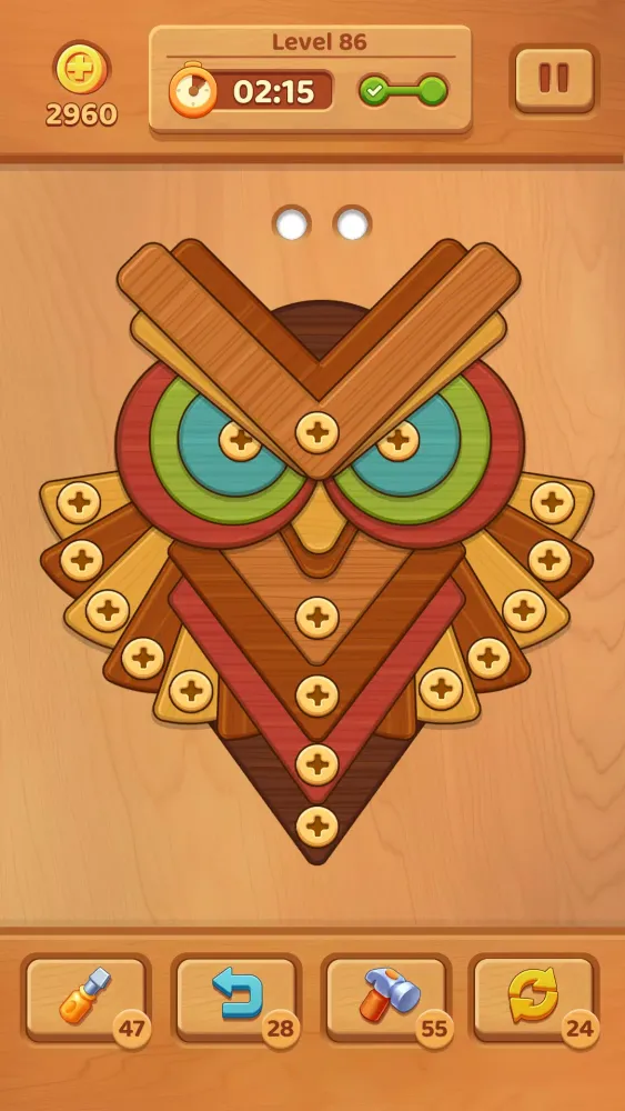 Wooden Screw: Nuts and Bolts Screenshots