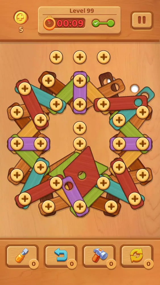 Wooden Screw: Nuts and Bolts Screenshots