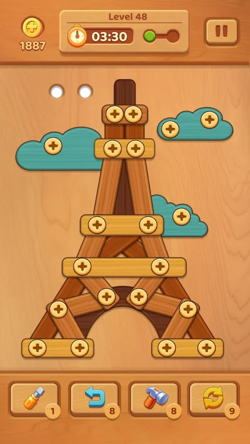 Wooden Screw: Nuts and Bolts-screenshot-1