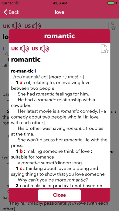 MWDICT - Learner's Dictionary Screenshots