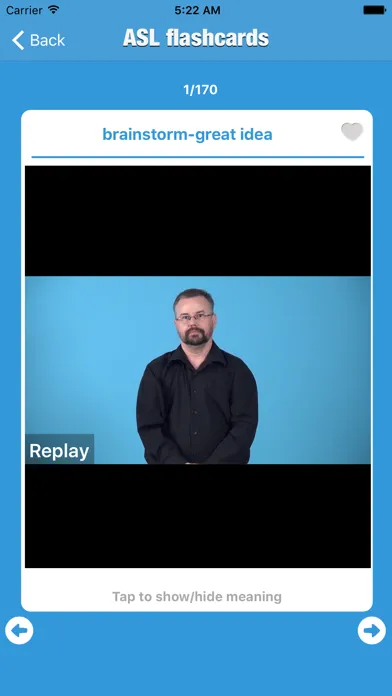 ASL video dictionary سکرین شاٹس