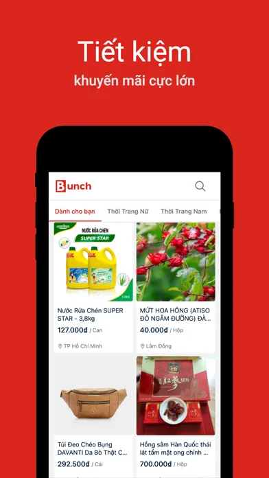 Ảnh chụp màn hình của Bunch - Mua chung tiết kiệm