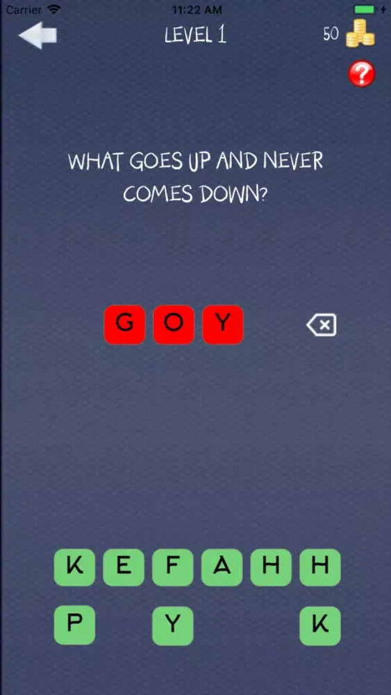 Captures d'écran de Guess Words.