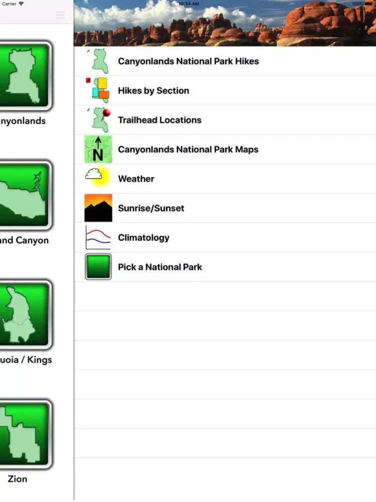 Скриншоты TUA Hikes iPad 
